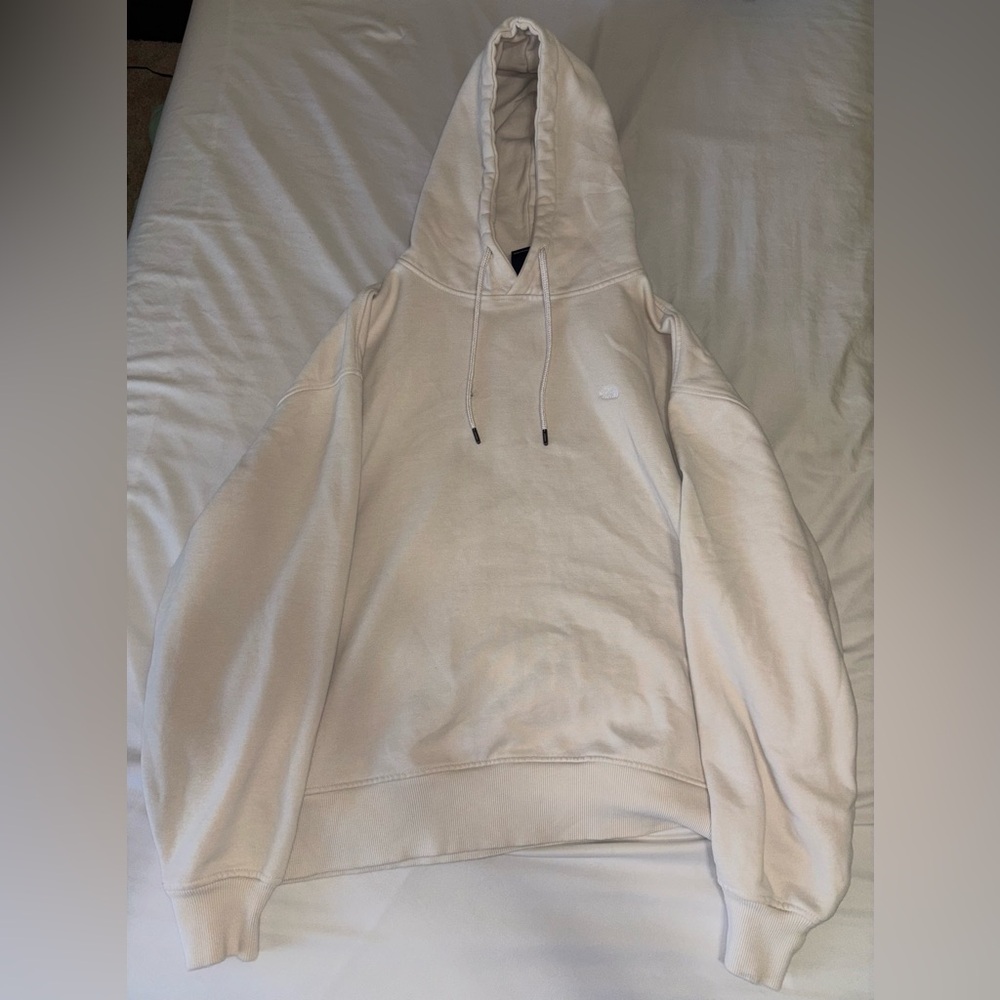 The North Face Oversized cream hoodie